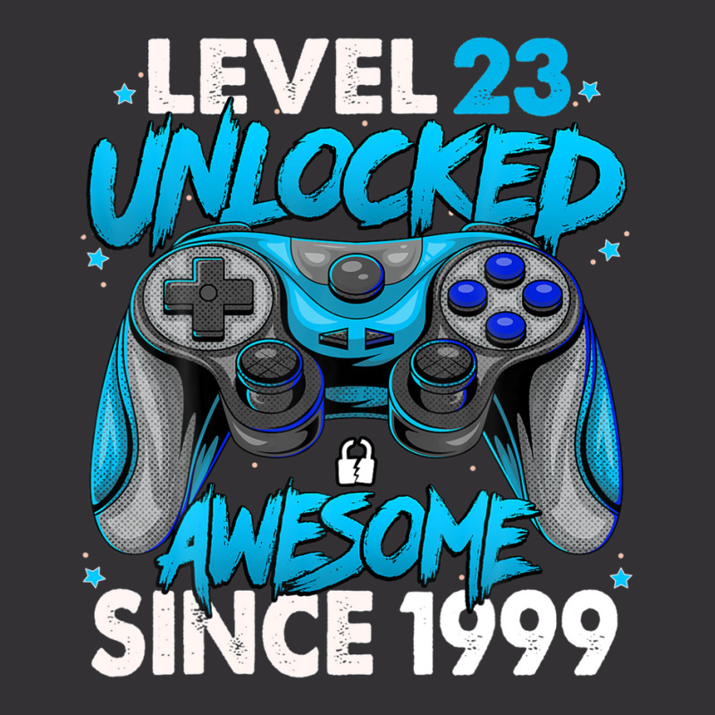 Level 23 Unlocked Awesome Since 1999 23rd Birthday Gaming Vintage Hoodie And Short Set | Artistshot