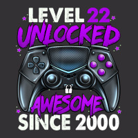 Level 22 Unlocked Awesome Since 2000 22nd Birthday Gaming Vintage Hoodie And Short Set | Artistshot