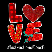 Instructional Coach Valentine Day Love Heart Flower T Shirt Youth Jogger | Artistshot