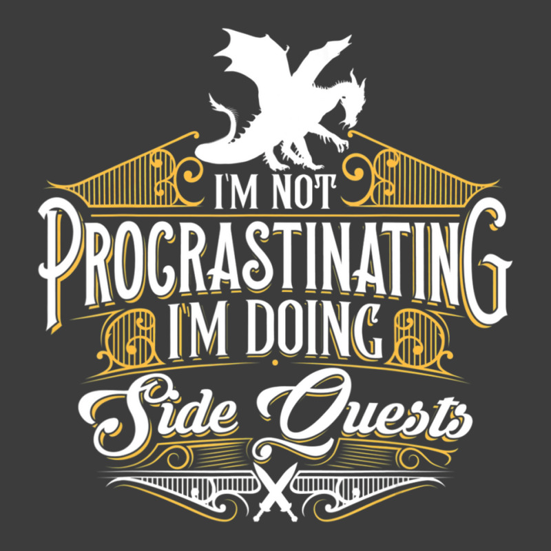 Not Procrastinating Side Quests Funny Rpg Gamer Dragons 1 Men's Polo Shirt by quilebsapievl | Artistshot