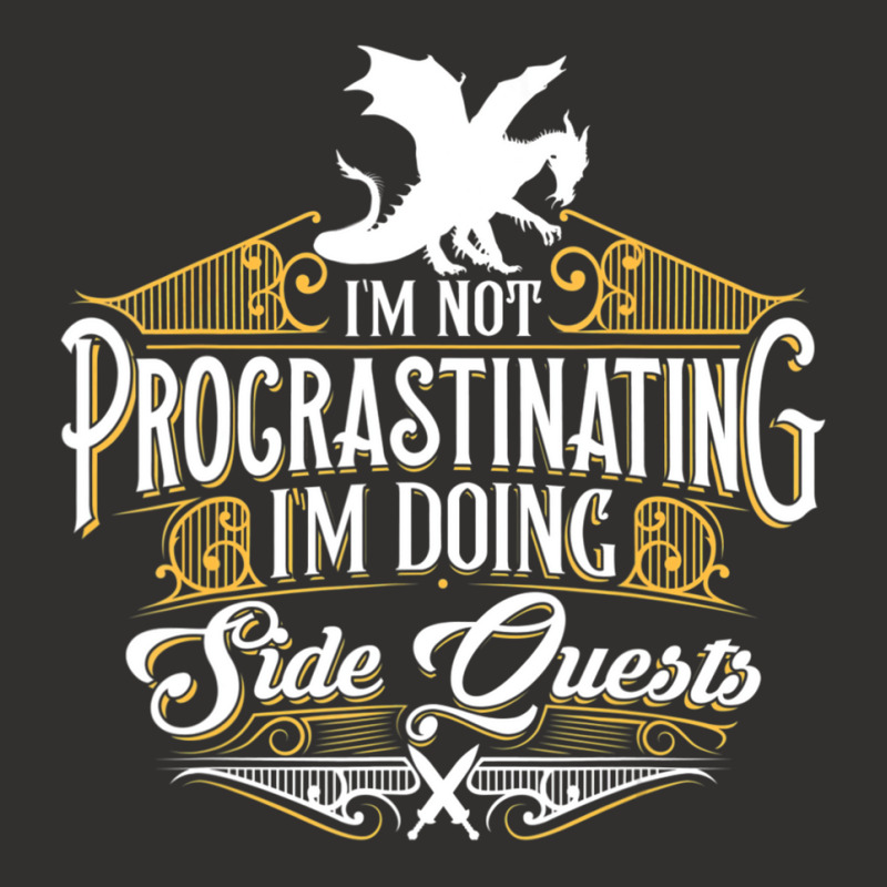 Not Procrastinating Side Quests Funny Rpg Gamer Dragons 1 Champion Hoodie by quilebsapievl | Artistshot