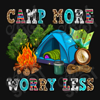 Camp More Worry Less Face Mask | Artistshot