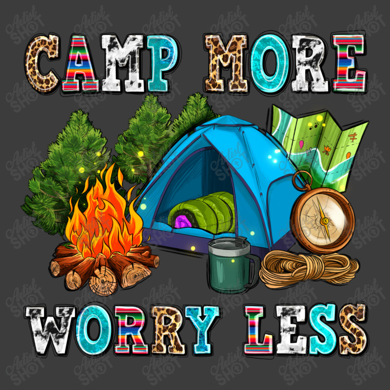 Camp More Worry Less Men's Polo Shirt | Artistshot