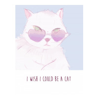 I Wish I Could Be A Cat Sticker | Artistshot