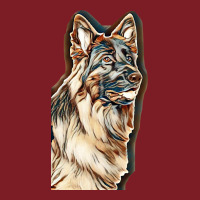 German Shepherd Dog  Isolated  On White Background In Studio Flannel Shirt | Artistshot