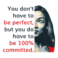 Alexandria Ocasio Cortez (aoc) Quote Comitted Liberal Dem Raglan Baseb Women's Pajamas Set | Artistshot