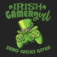 Gamer Girl St Patricks Day Game Gaming Zero Lucks Given 3/4 Sleeve Shirt | Artistshot