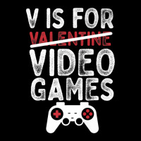 Funny Valentine's Day V Is For Video Games Gamer Boys Men Men's 3/4 Sleeve Pajama Set | Artistshot