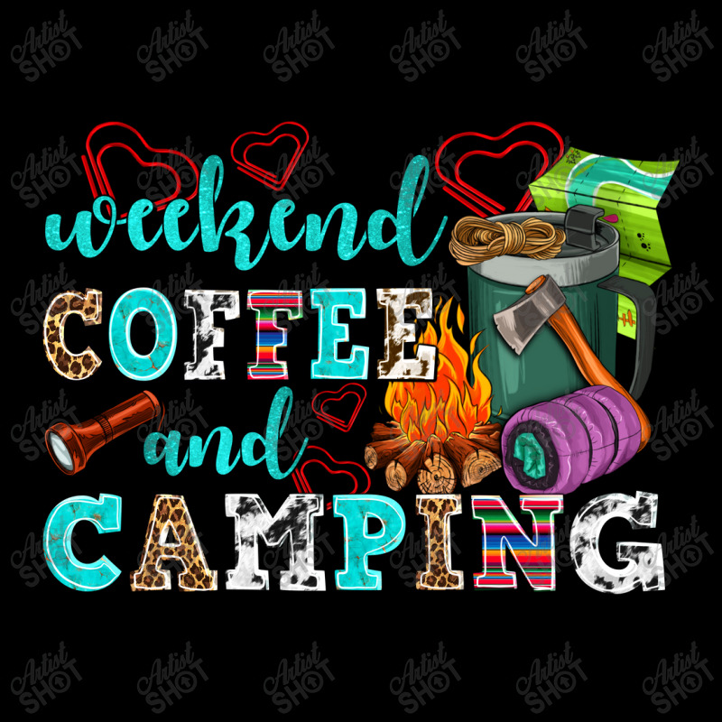 Weekend Coffee And Camping V-neck Tee | Artistshot