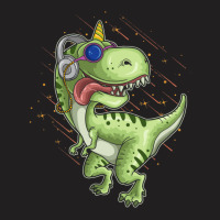 Dino And Headphones T Shirt Premium T-shirt | Artistshot