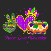 Peace Love King Cake Funny Mardi Gras Party Carnival Gifts T Shirt Printed Hat | Artistshot