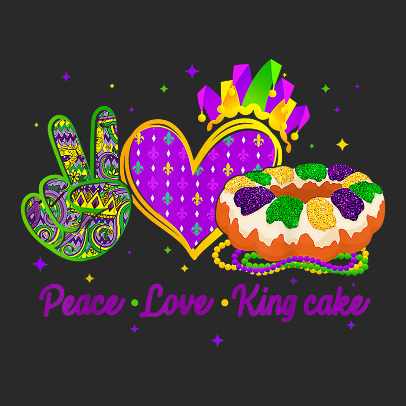 Peace Love King Cake Funny Mardi Gras Party Carnival Gifts T Shirt Printed Hat | Artistshot