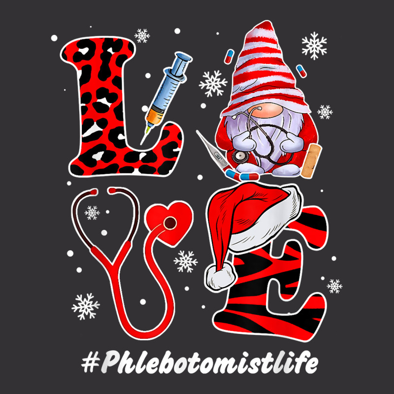 Love Phlebotomist Nurse Life Snowman Syringe Xmas Nursing T Shirt Vintage Hoodie | Artistshot