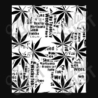 Trending Black And White Weed Graphic Crop Top | Artistshot