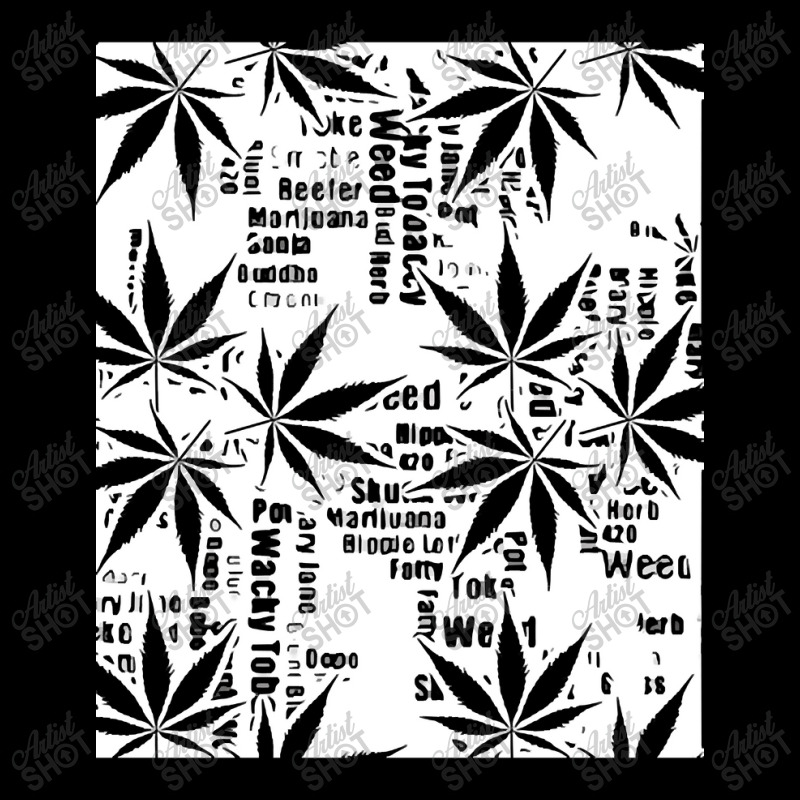 Trending Black And White Weed Graphic Legging by macklinsampson | Artistshot