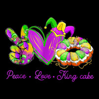 Peace Love King Cake Funny Mardi Gras Party Carnival Gifts T Shirt Graphic T-shirt | Artistshot