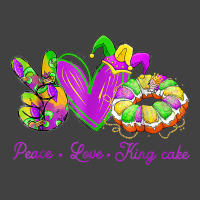 Peace Love King Cake Funny Mardi Gras Party Carnival Gifts T Shirt Vintage T-shirt | Artistshot