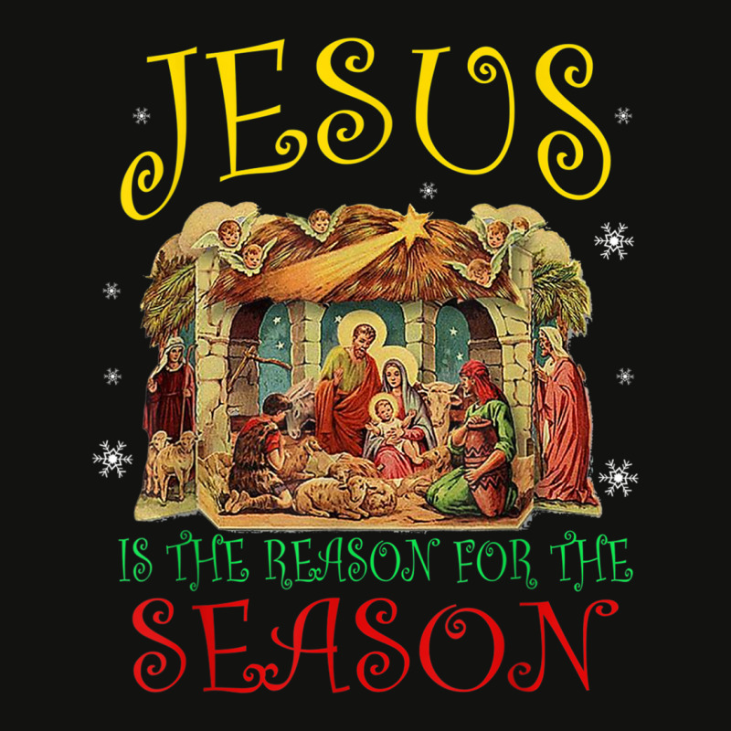 Christmas Nativity Jesus Is The Reason For The Season Manger T Shirt Scorecard Crop Tee by kleebbi | Artistshot