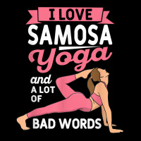 Samosa Yoga And Lot Of Bad Words Pilates Funny Yogi Humor T Shirt Cropped Hoodie | Artistshot