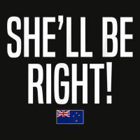 She'll Be Right New Zealand Slang T Shirt Scorecard Crop Tee | Artistshot