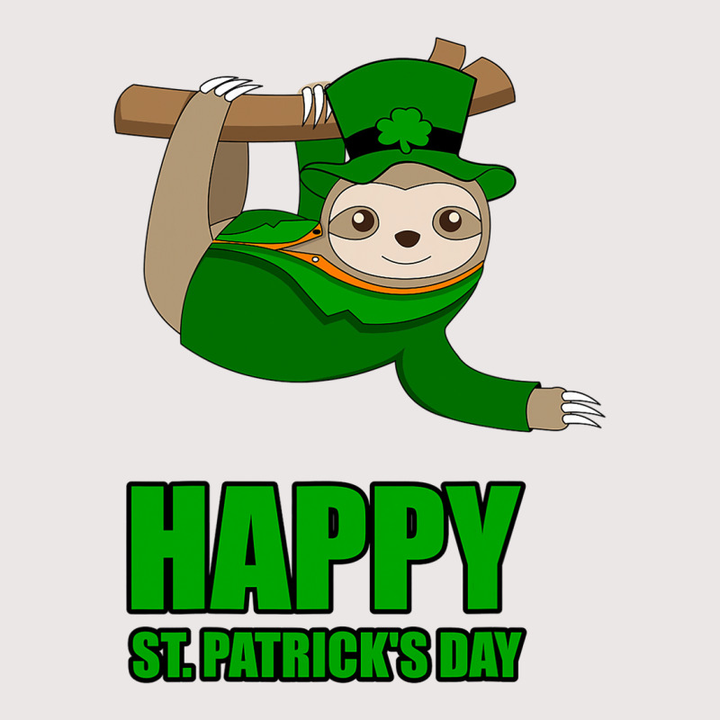 Irish Sloth Happy St Patricks Day Gift Kids Ireland Pocket T-shirt | Artistshot