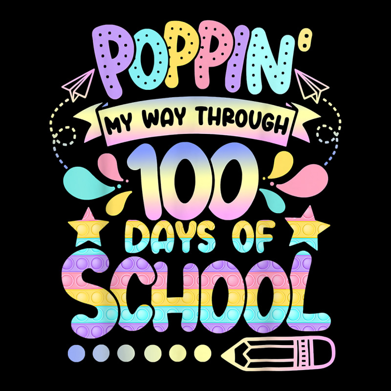 Poppin' My Way Through 100 Days Of School Happy 100th Day T Shirt Youth Hoodie | Artistshot