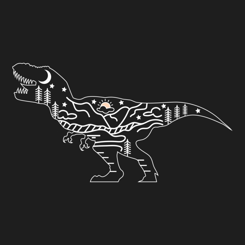 T Rex Forest For Dark Classic T-shirt by autlu2024 | Artistshot