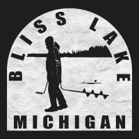 Hot Trend Bliss Lake Ice Fishing Michigan Classic T-shirt | Artistshot