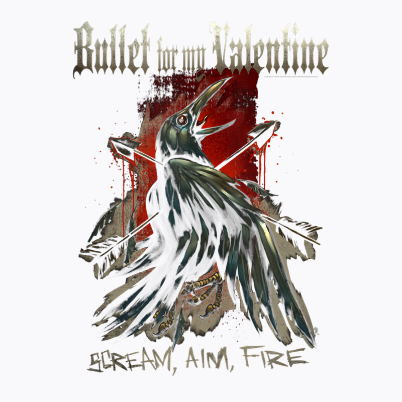 Bullet For My Valentine – Scream Aim Fire Crow T-Shirt by Iribe890 | Artistshot