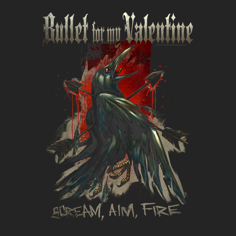 Bullet For My Valentine – Scream Aim Fire Crow 3/4 Sleeve Shirt by Iribe890 | Artistshot