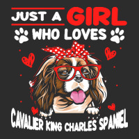 Just A Girl Who Loves Dogs T  Shirt Vintage Just A Girl Who Love Caval Exclusive T-shirt | Artistshot