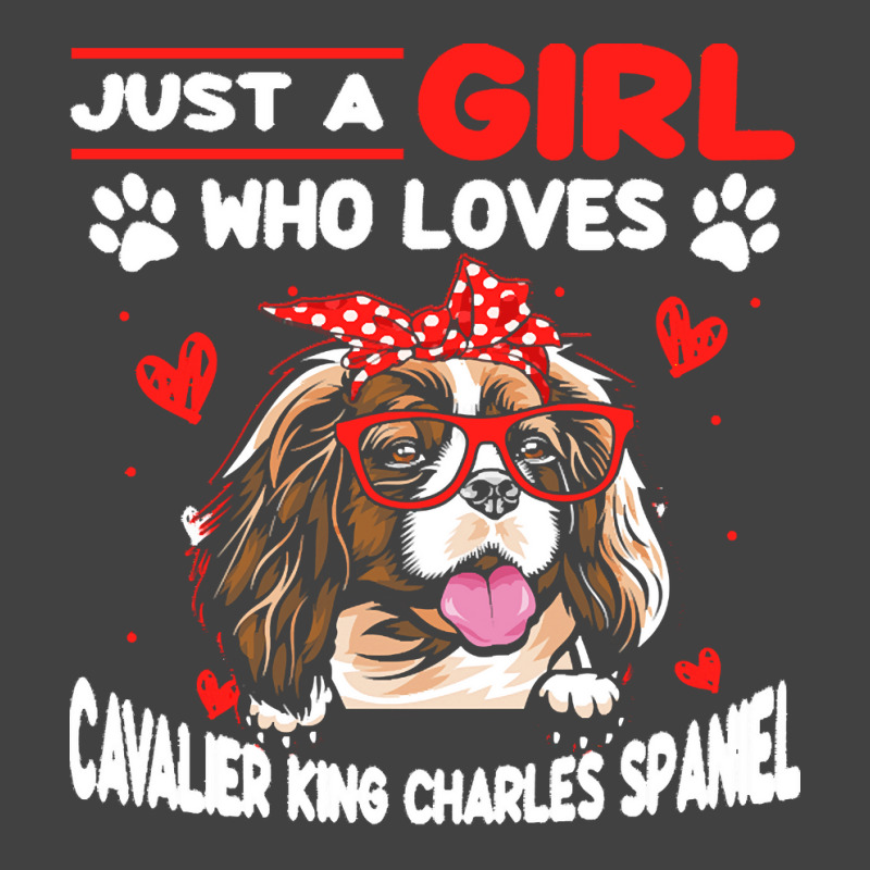 Just A Girl Who Loves Dogs T  Shirt Vintage Just A Girl Who Love Caval Vintage T-shirt | Artistshot