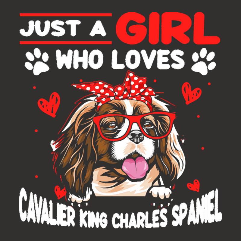 Just A Girl Who Loves Dogs T  Shirt Vintage Just A Girl Who Love Caval Champion Hoodie | Artistshot