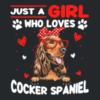 Just A Girl Who Loves Dogs T  Shirt Vintage Just A Girl Who Love Cocke Crewneck Sweatshirt | Artistshot