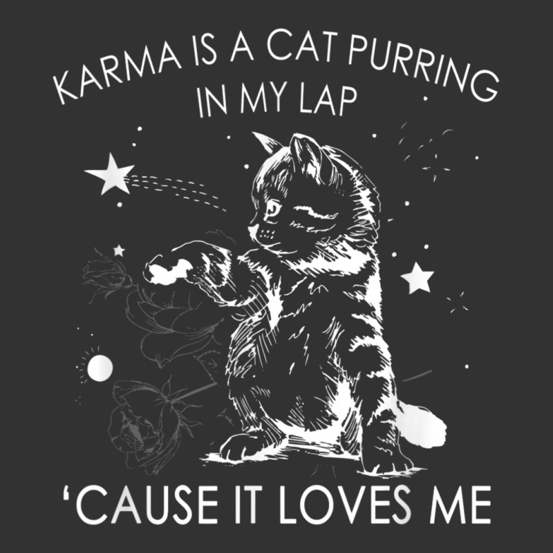 Karma Is A Cat Purring In My Lap Cause It Loves Me Cat Lover T Shirt Baby Bodysuit | Artistshot