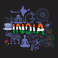 Welcome To India- Purple T-shirt | Artistshot