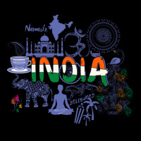 Welcome To India- Purple V-neck Tee | Artistshot