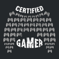 Certified Gamer Funny Video Games Gaming Game Crewneck Sweatshirt | Artistshot