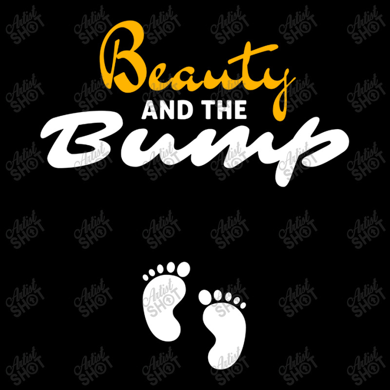 Womens Beauty And The Bump Pocket T-shirt | Artistshot