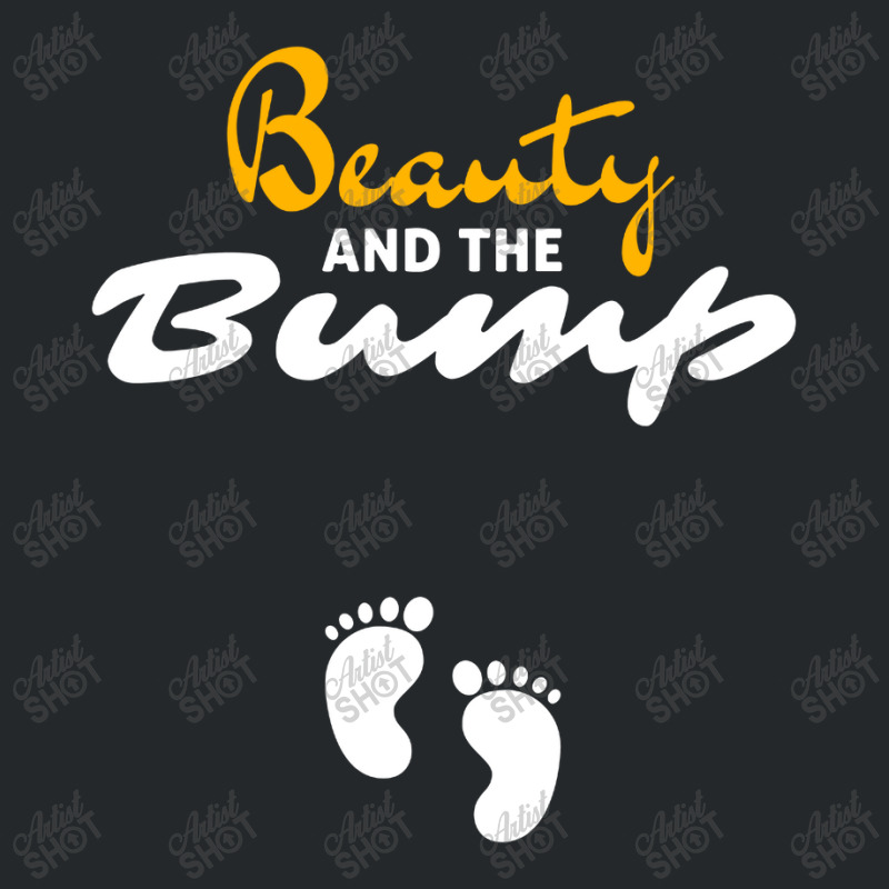 Womens Beauty And The Bump Crewneck Sweatshirt | Artistshot