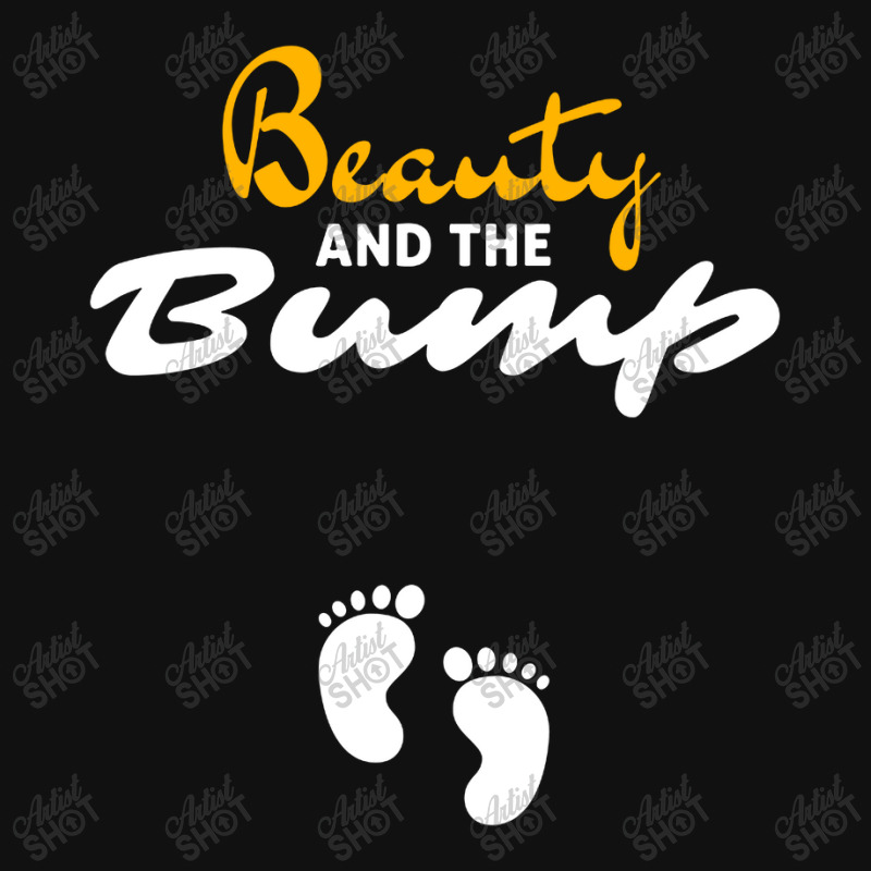 Womens Beauty And The Bump Motorcycle License Plate | Artistshot