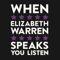 When Elizabeth Warren Speaks You Listen Flannel Shirt | Artistshot