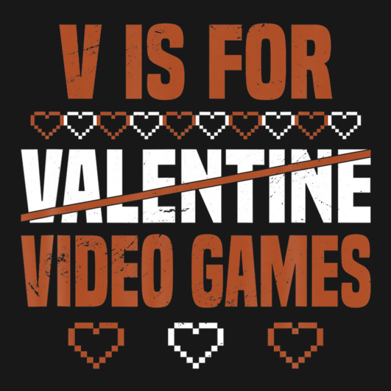 V Is For Valentine Video Games Valentines Day Gamer Flannel Shirt | Artistshot