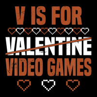 V Is For Valentine Video Games Valentines Day Gamer Pocket T-shirt | Artistshot