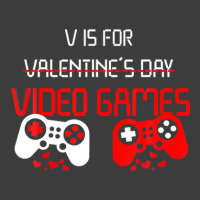 V Is For Video Games Funny Valentines Day Gamer Men's Polo Shirt | Artistshot