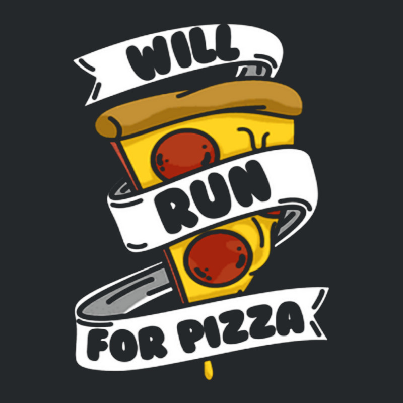 Will Run For Pizza Crewneck Sweatshirt | Artistshot