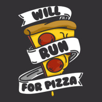 Will Run For Pizza Vintage Short | Artistshot