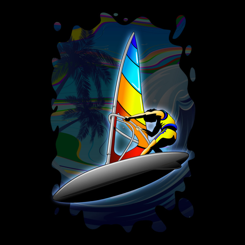 Windsurfer On Ocean Waves V-neck Tee | Artistshot