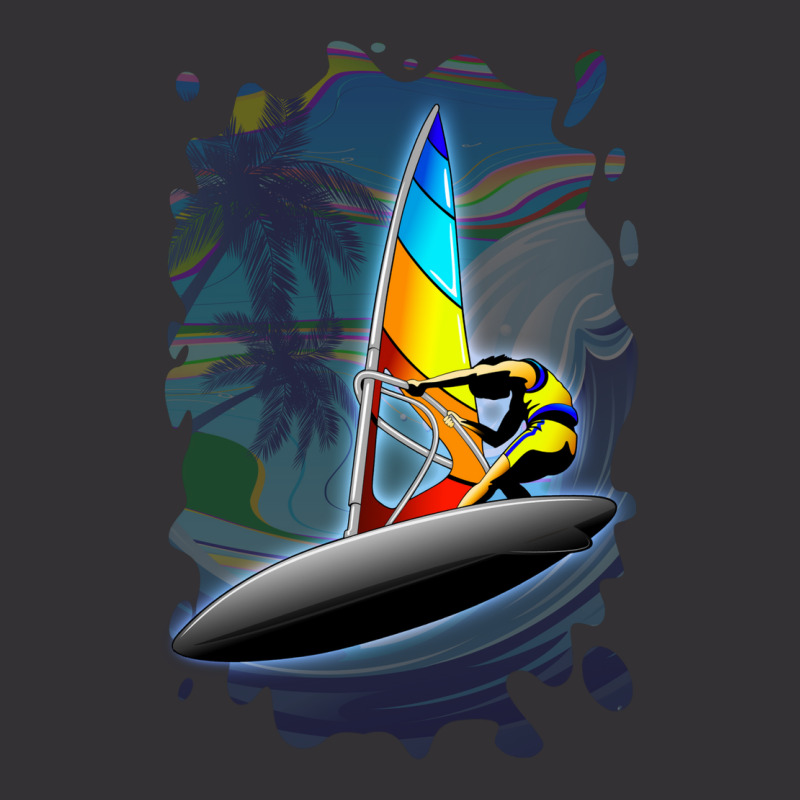 Windsurfer On Ocean Waves Vintage Hoodie | Artistshot