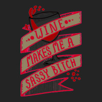 Wine Makes Me A Sassy Bitch 3/4 Sleeve Shirt | Artistshot